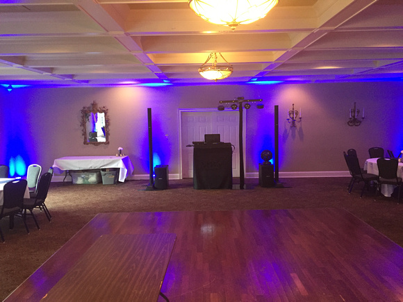 DJ setup at Valley Hill Country Club